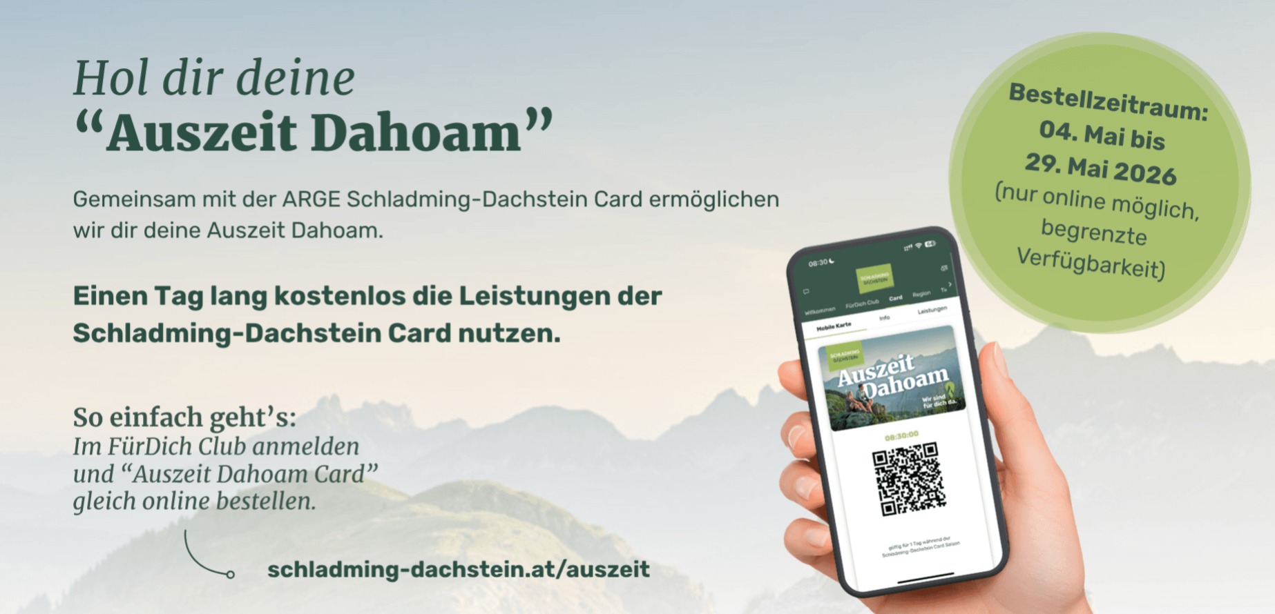 Information zur Auszeit Dahoam.